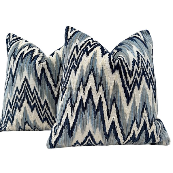 Zig Zag Pillow Etsy