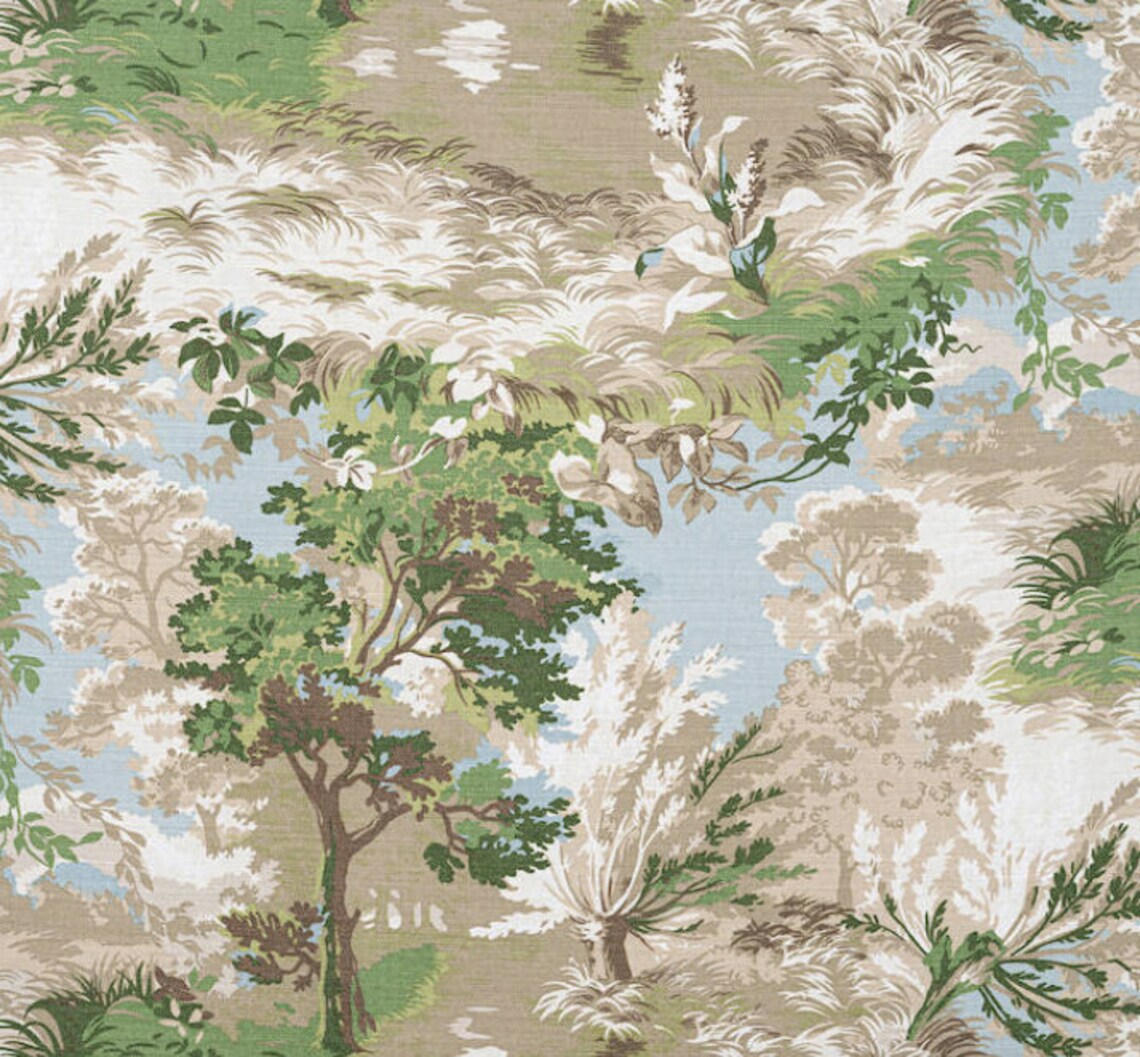 Lincoln Pillow in Green Beige and Spa. Designer Pillows Etsy