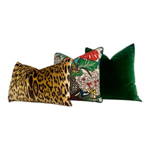 Scalamandre Leopardo Silk Velvet Pillow. Luxury Designer Pillows, High ...