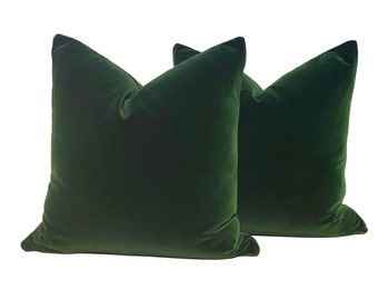 forest green throw pillow