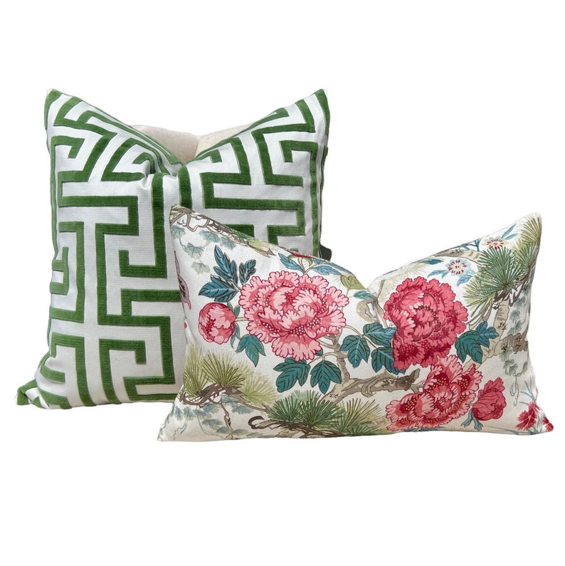 Scalamandre Shenyang Pillow in Bloom. Chinoserie Pillow Etsy