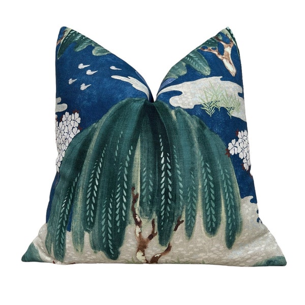 Navy Teal Pillow Etsy