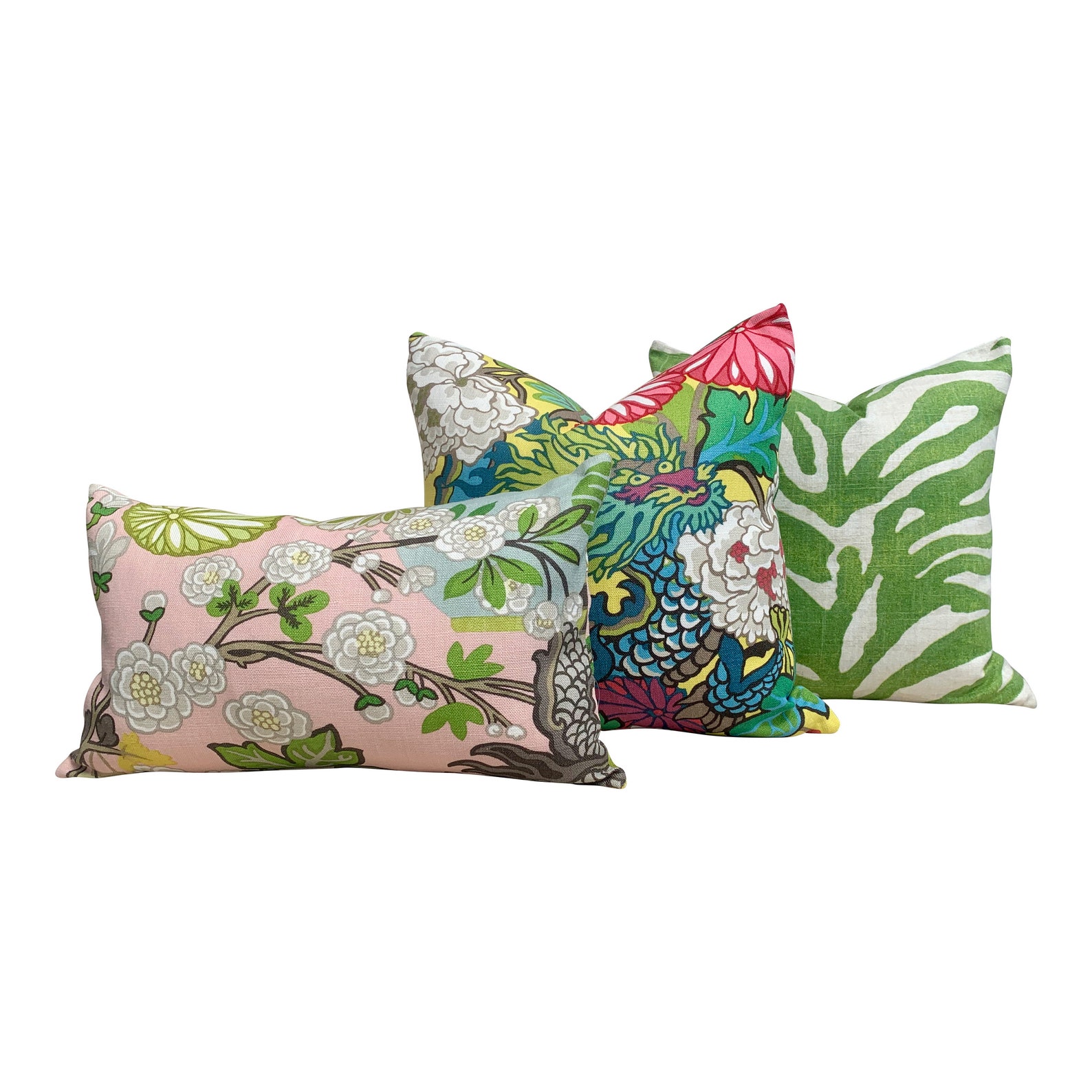 Thibaut Serengeti Decorative Pillow in Green. Zebra Lumbar Etsy