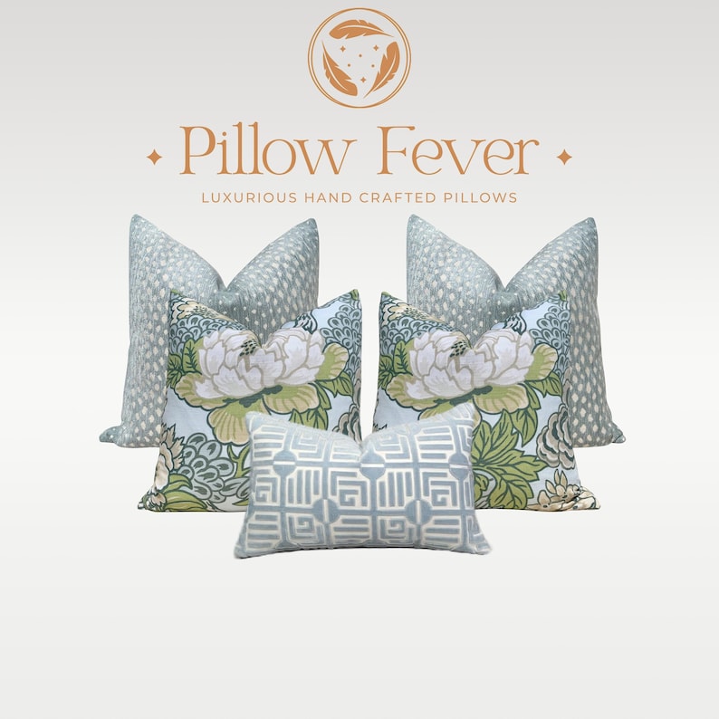 Thibaut Gazelle Woven Pillow - Seaglass. Luxurious Chenille Pillow Cover Aqua, Ombre Animal Skin Throw Cushion, Euro Sham Pillow Covers image 2