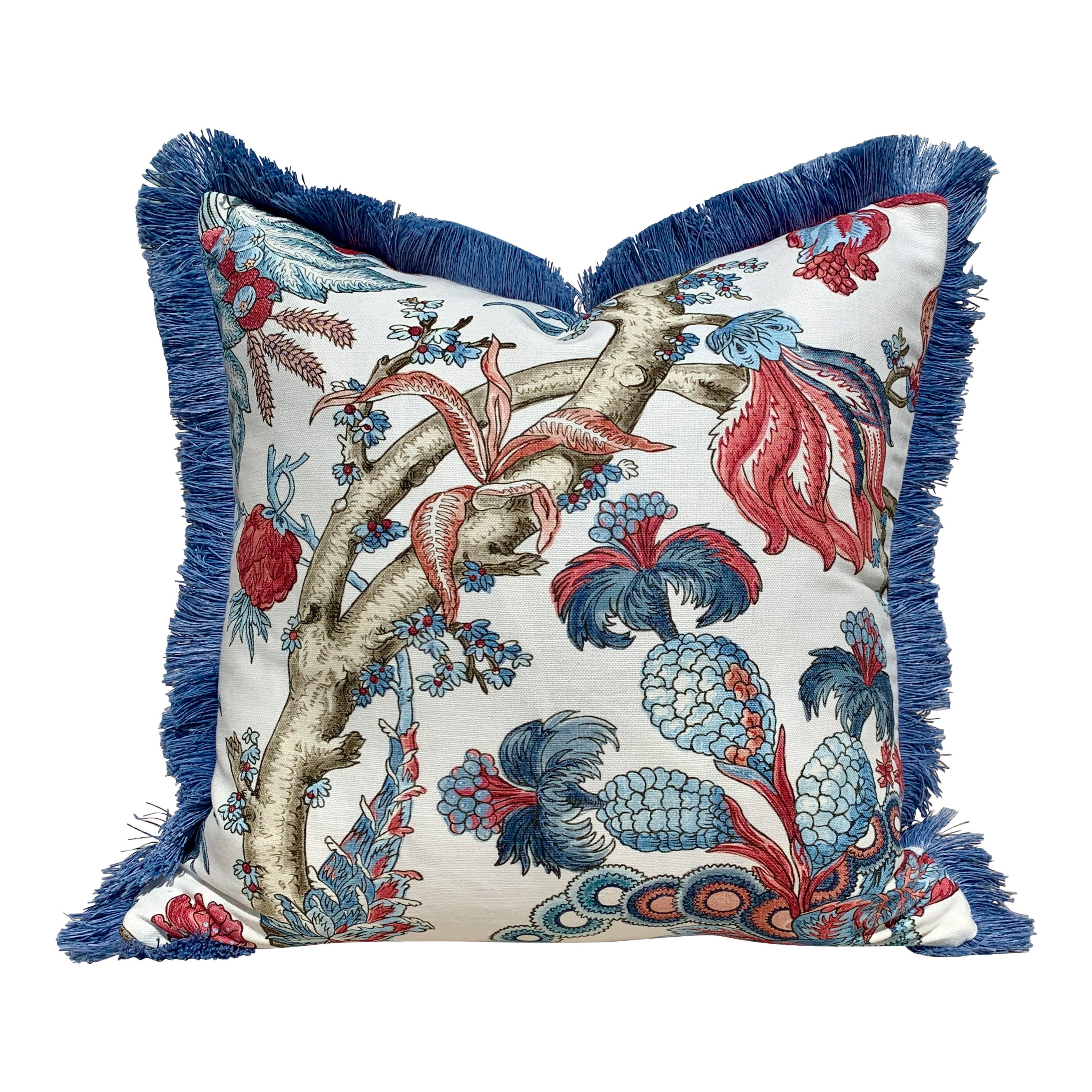 Red blue throw pillows hot sale