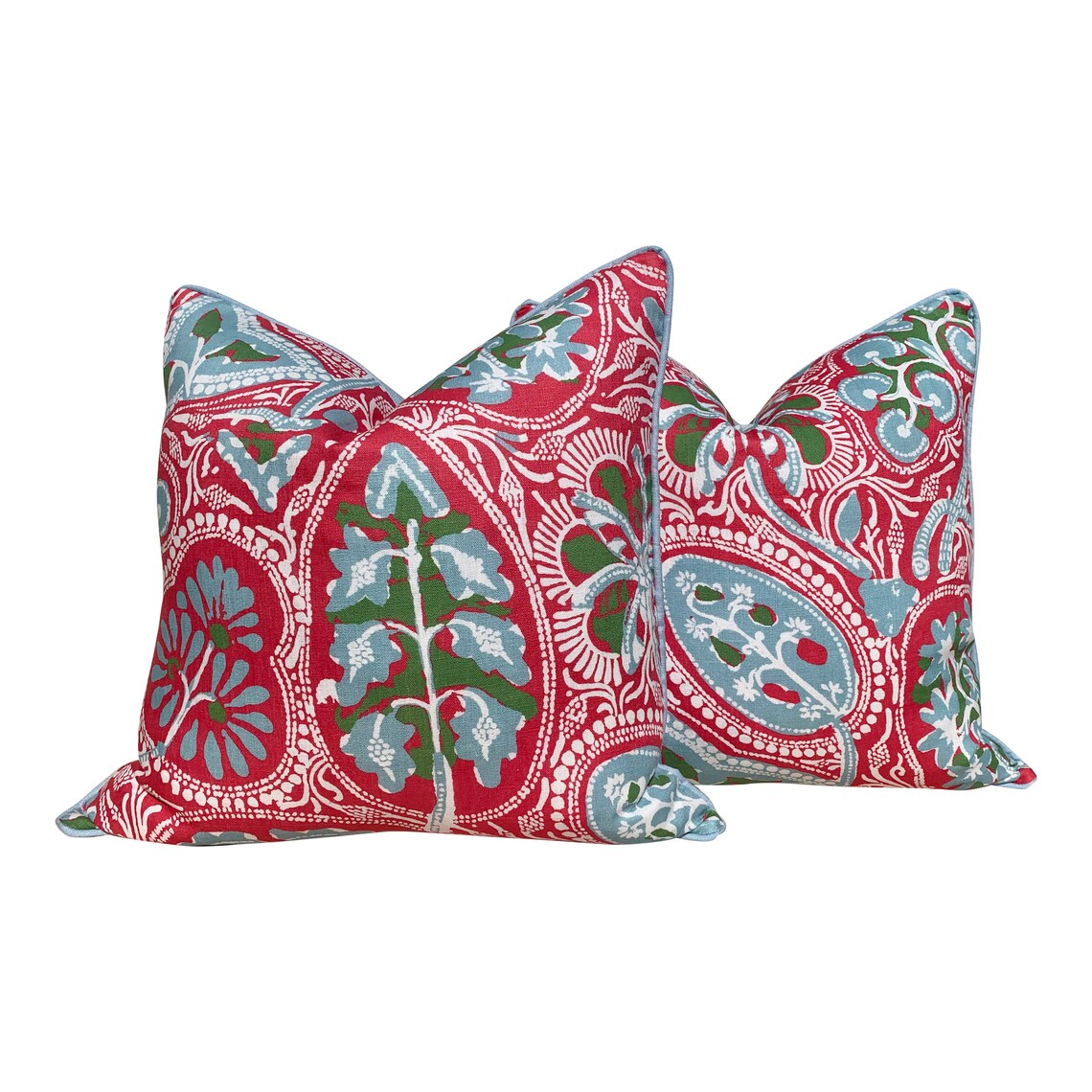 Thibaut Cochin Linen Pillow in Fuchsia // Lumbar Pink Pillow Etsy