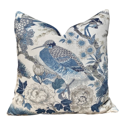 Scalamandre Shenyang Pillow Porcelain Blue. Chinoserie Pillow Etsy