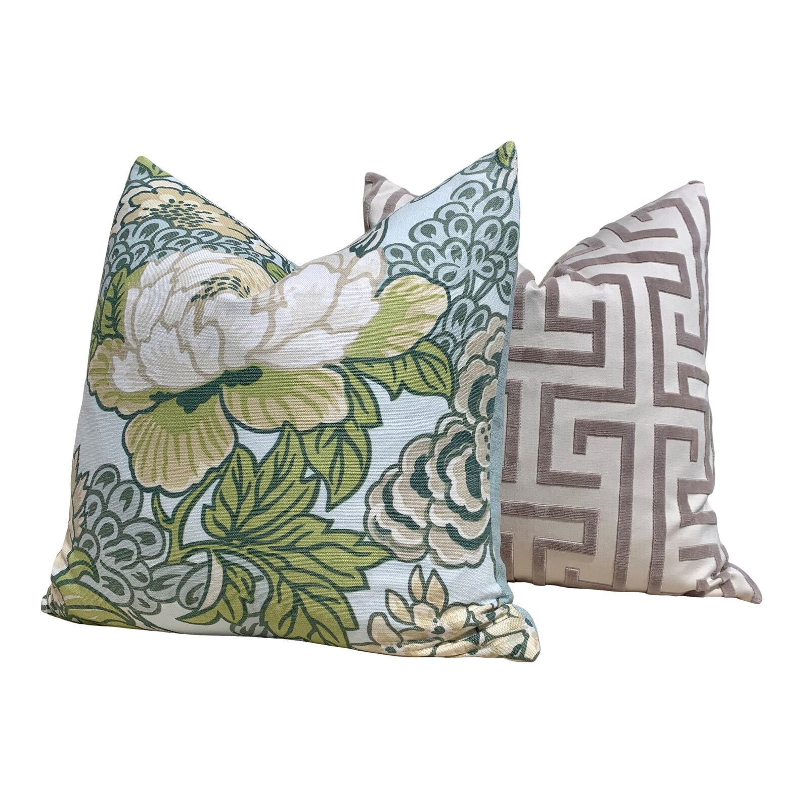 Thibaut Honshu Pillow in Robbin's Egg. Chinoiserie Floral Etsy