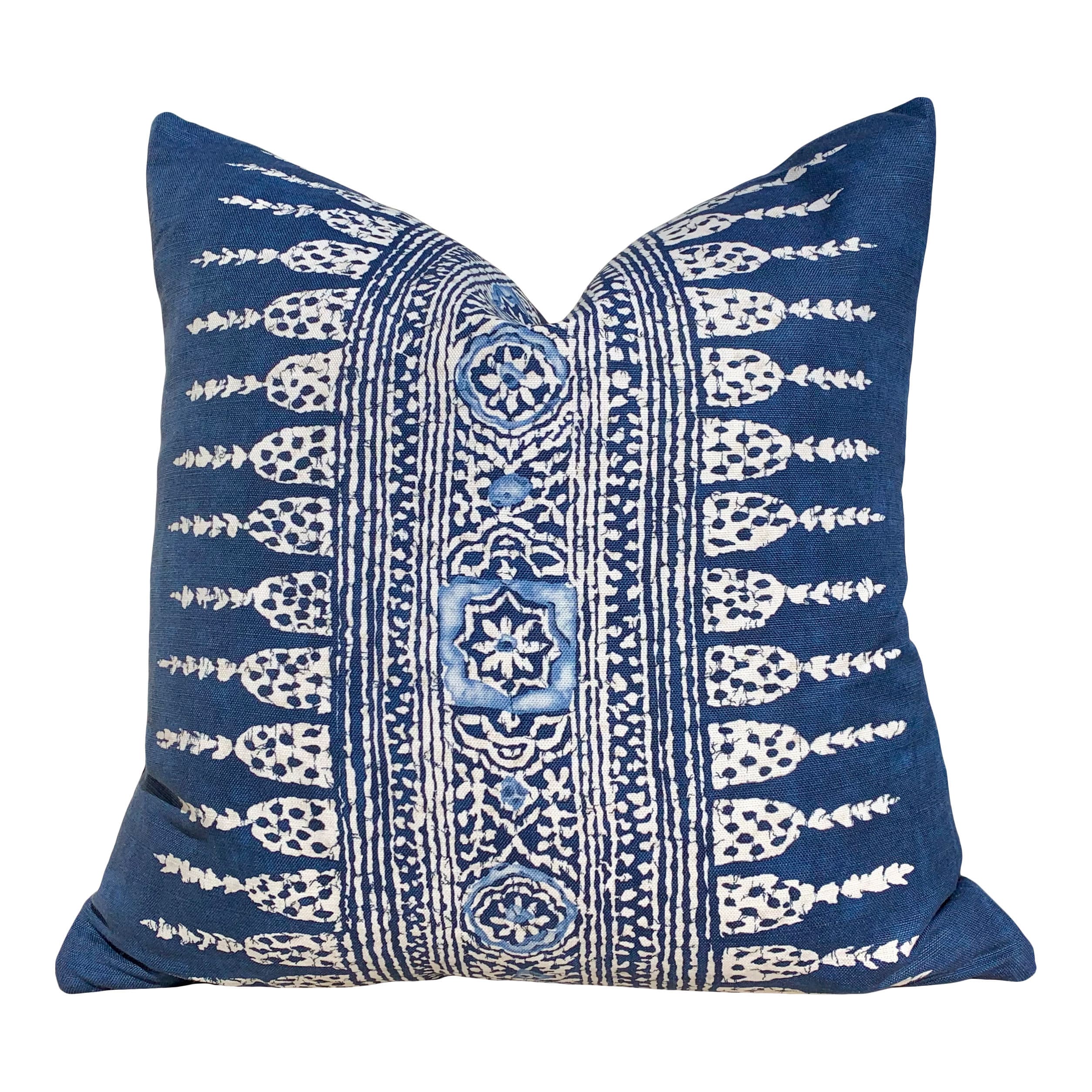 navy lumbar throw pillow
