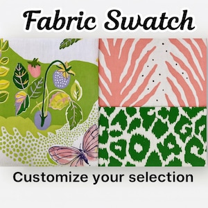 Fabric Swatch Set – Choose Any 5 Designer Fabric Samples