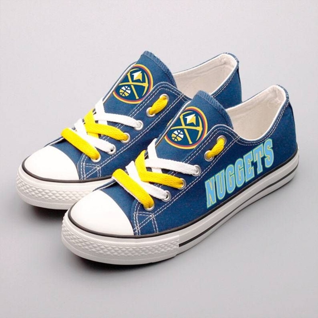 Denver Nuggets Custom Shoes Basketball Nuggets Low Top Etsy
