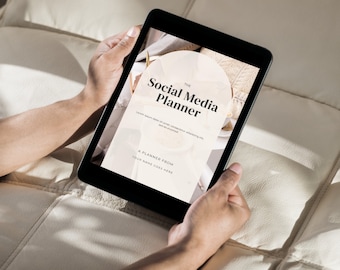 Ultimate Social Media Digital Planner - Editable on Canva | 38 Pages | 4 Comprehensive Sections