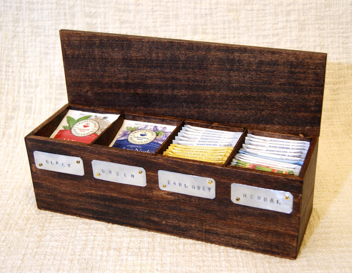 tea box tea chest wooden tea box tea storage tea bag box Etsy tea box tea chest wooden tea box tea storage tea bag box Etsy
