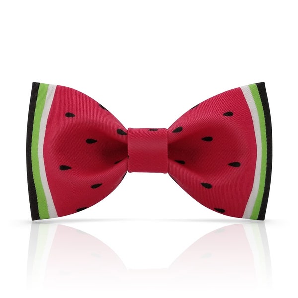 Watermelon Bow Tie-  Red bow tie - Summer bow tie - Colorful bow tie - Adjustable Bowtie