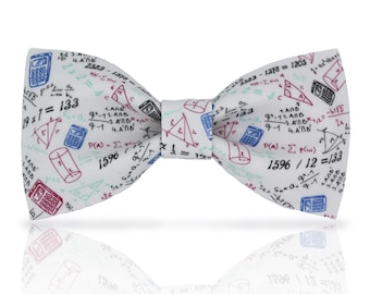 Math Bow Tie – Teacher Gift, Back to School Cotton Bowtie