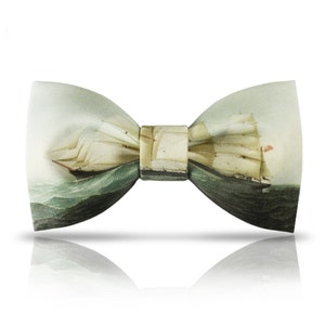 Sailboat Bowtie: Nautical Cotton Bow Tie