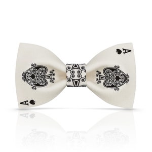Noeud papillon As Poker - Noeud papillon As fait main - As de pique - Cadeau noeud papillon - Noeud papillon poker - Noeud papillon classique