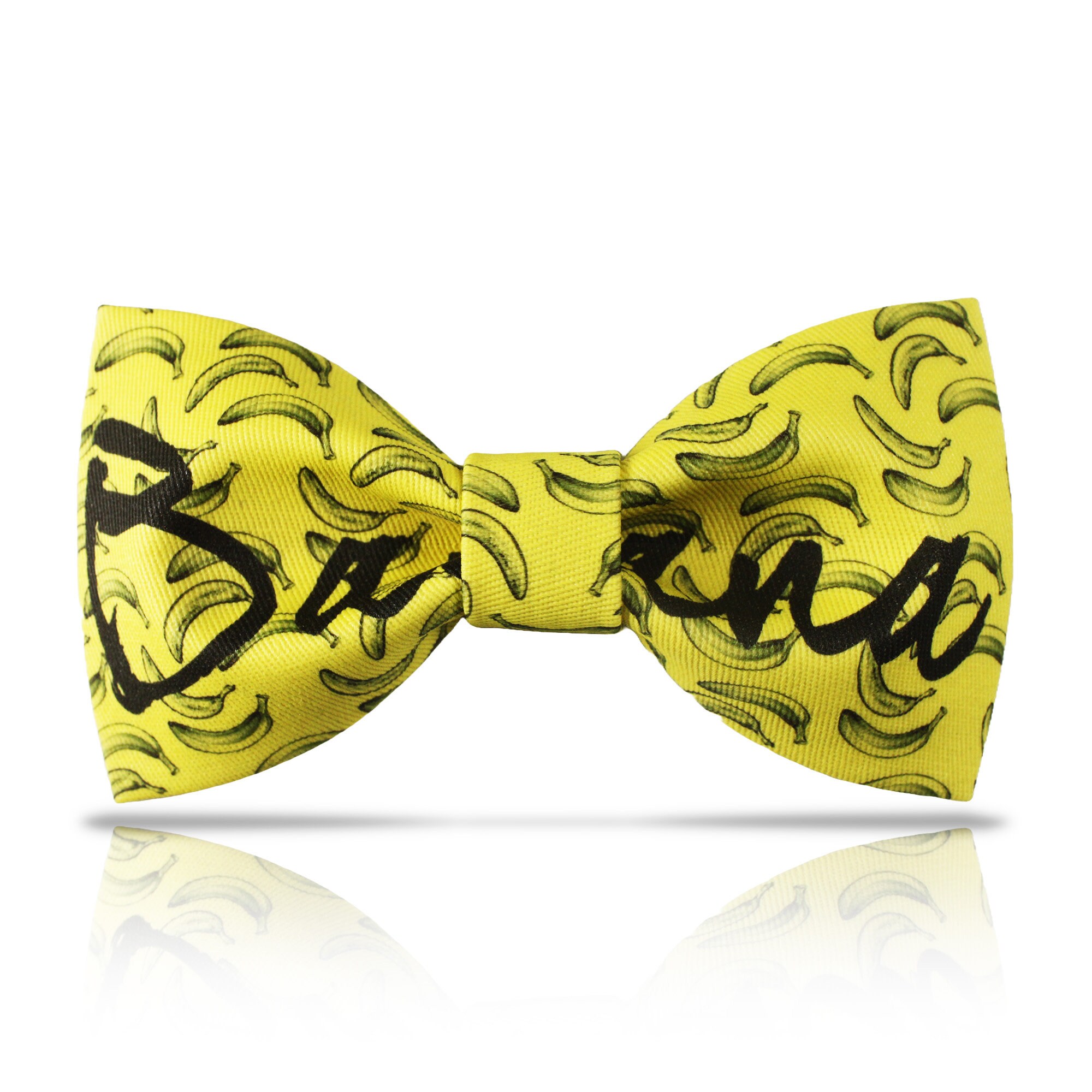 Banana Bow Tie: Yellow Novelty Bowtie, Adjustable Cotton Blend - Etsy