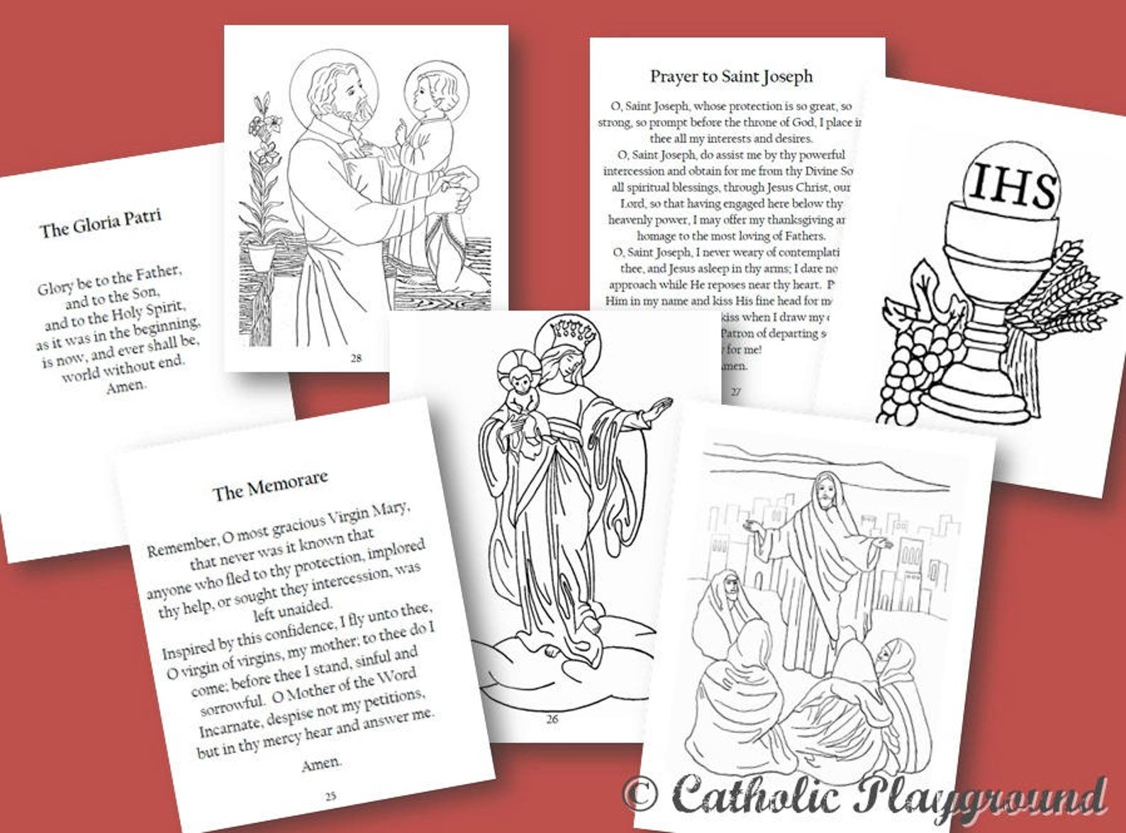 Printable Book of Catholic Prayers | Etsy