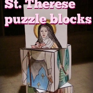 Saint Therese of Lisieux Puzzleblocks Papercraft image 1