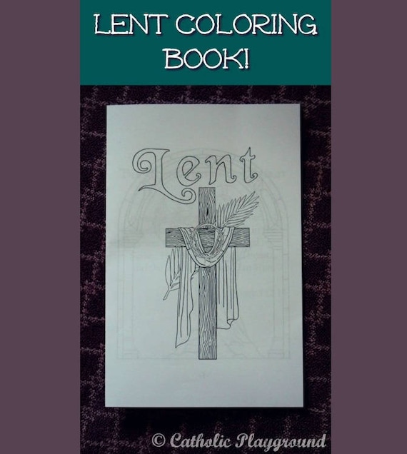 Download Printable Lent Coloring Book Etsy