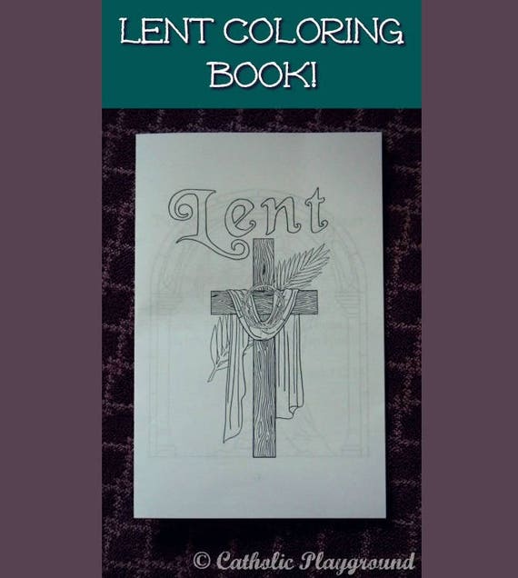 Download Printable Lent Coloring Book Etsy