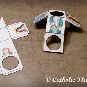 Saint Therese of Lisieux Puzzleblocks Papercraft image 2