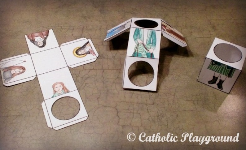 Saint Therese of Lisieux Puzzleblocks Papercraft image 2