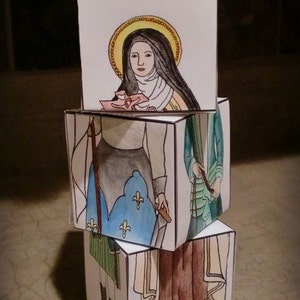 Saint Therese of Lisieux Puzzleblocks Papercraft image 3