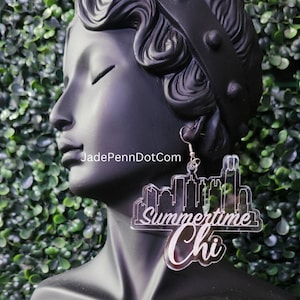 Summertime Chi Chicago Earrings Celebrate City Skyline Jewelry
