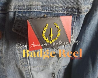 African American Erbs-Flagge-Abzeichen-Rolle