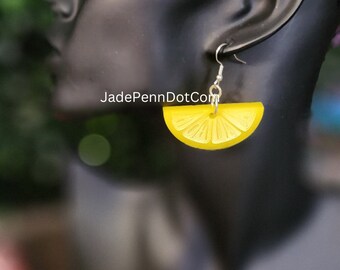 Lemons When Life Gives You One of A Kind Yellow Engraved Fun Summer Spring Vacation Jewelry Festival Wear