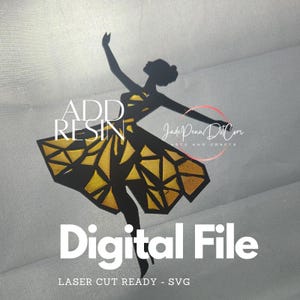 Ballet Dancer SVG | Laser Cut Ready File | Digital Download | DIY Sun Catcher Design