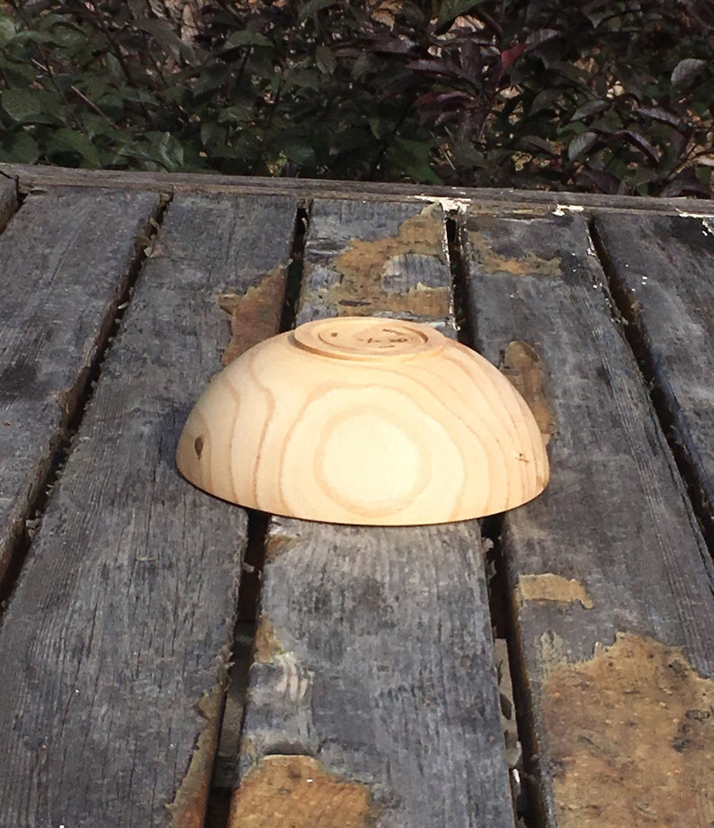 popcorn bowl lap bowl wooden dish wooden bowl hand made bowl wood serving dish SG-231 candy dish Wood Bowl