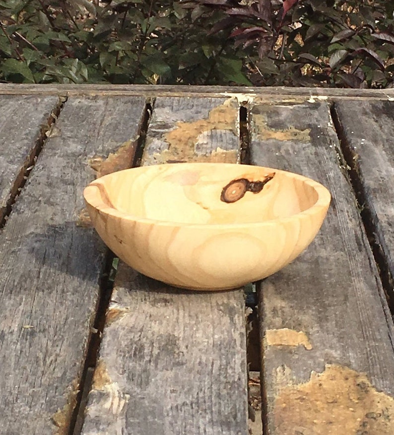 popcorn bowl lap bowl wooden dish wooden bowl hand made bowl wood serving dish SG-231 candy dish Wood Bowl