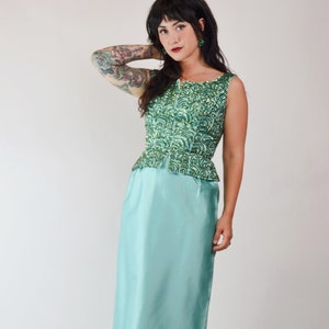xs small - 1960s Sequin Gown Vintage Mermaid Dress Selected by Old Moon Vintage