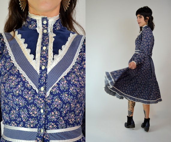 gunne sax mini dress 80s 'Gunne Sax' Green Lace Mini Dress / Small Wildhoneygoods