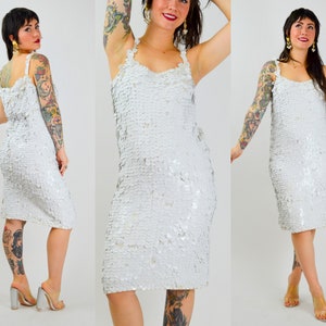 MEDIUM 1960s GENE SHELLY Boutique International Sequin Wiggle Dress