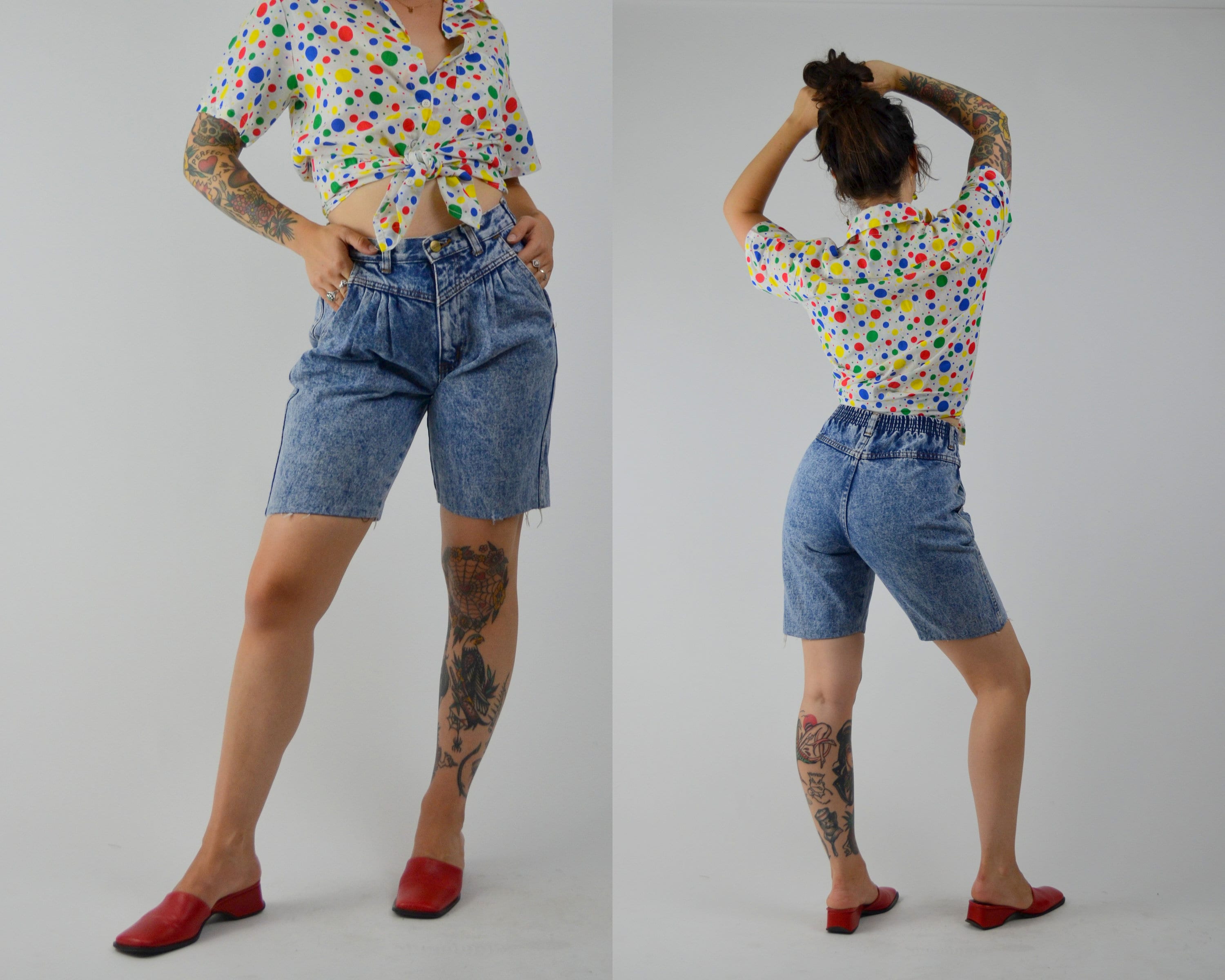 【U LAN】Watery washing vintage denim shorts Watery washing vintage denim shorts - ULAN | 60% - Asian