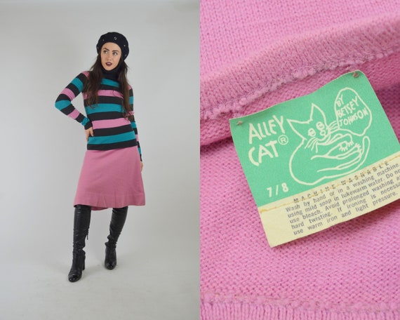 1970s BETSEY JOHNSON Alley Cat 2 Piece Set VINTAGE
