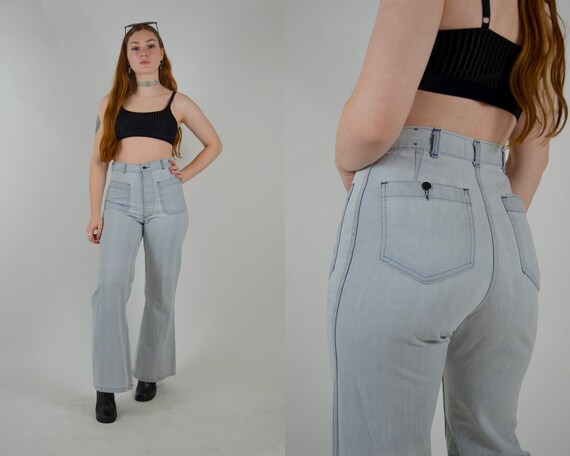 30 Waist | Sailor Jeans Wide Leg Pants Vintage Jea