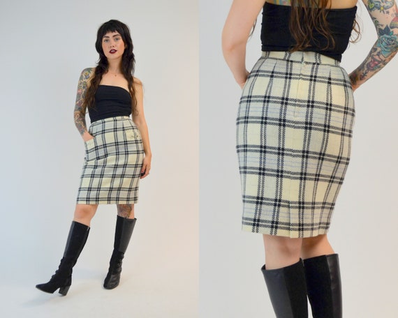 XS 1990s COURREGES Mini Skirt Vintage HIgh Waiste… - image 1