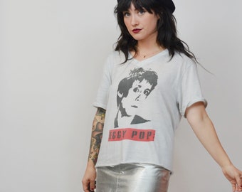 ビンテージ Iggy Pop Brick by Brick 総柄Tシャツ 1990s Iggy Pop Brick by Brick AOP Shirt. - Etsy