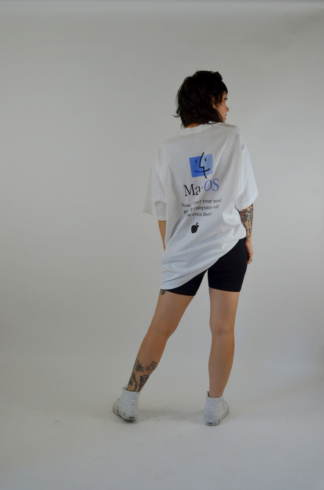 Vintage 90s Apple Macintosh T-shirt: Single Stitch Oversized