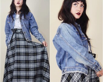 XS Vintage Selvedge Denim Jacket: 1960s Cherokee Distressed Jean