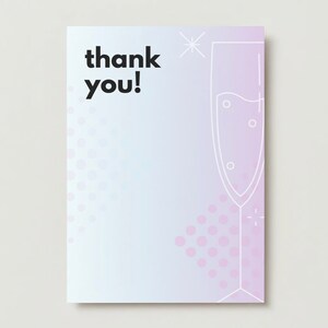 Cartão TY Brunch, Bubbly & the Bride to Be Wedding Shower - Download digital ou impressão sob demanda