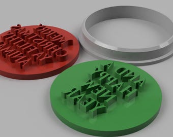Merry Christmas Ya Filthy Animal Cookie Cutter Set – 3D Printable STL File