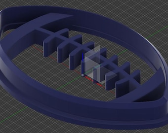 3D Printable Football Cookie Cutter – Approx. 130mm/5 in wide | STL File