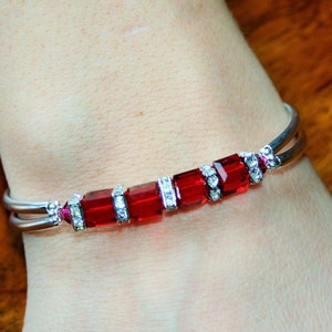 Swarovski Crystal July Birthstone Bracelet