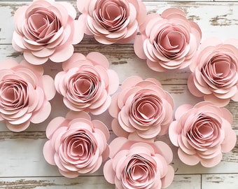 Pink paper flowers | Etsy